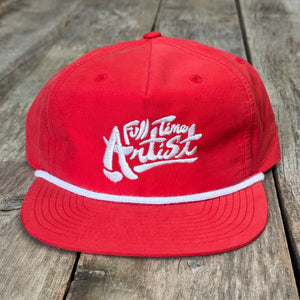 Full Time Artist Red "Surf" Hat