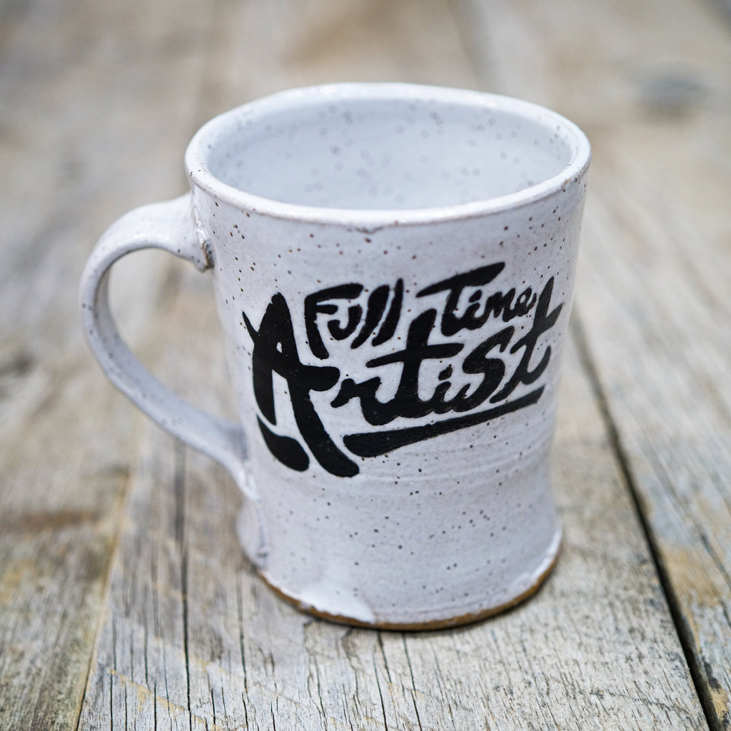 Natural White and Black Mug