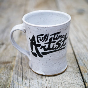 Natural White and Black Mug